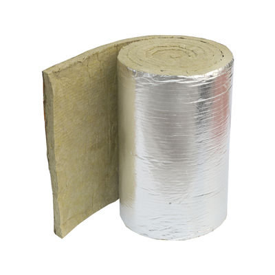 High Performance Building Insulation Non-combustible Rock Wool Board With Aluminum Foil Facing for Roof and HVAC Duct Energy Efficiency