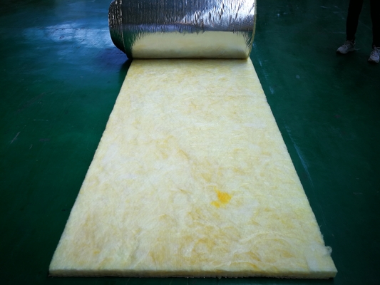Soundproof Insulation for HVAC Ducts High Temp Foil Faced Fiberglass Wrap HVAC Ductwork Thermal Acoustic Blanket