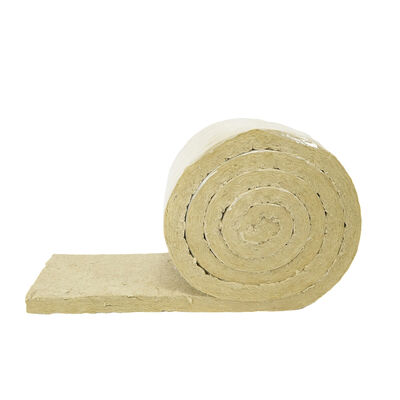 Soundproof Rock Wool Fiber Blanket Rock Wool Acoustic Insulation Blanket in Roll Fireproof