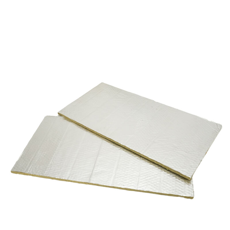 Aluminum Foil Faced Rockwool Composite Board - Fireproof and Acoustic Insulation Panel
